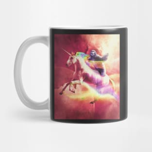 Epic Space Sloth Riding On Unicorn Mug